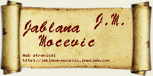 Jablana Močević vizit kartica